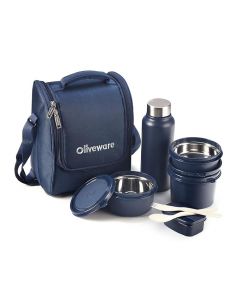 Olive Lunch boxes-Blue-Small (Nursery, PP1, PP2)