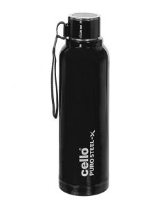 Cello - Puro Steel X Benz Insulated Water Bottle 900 ml Black