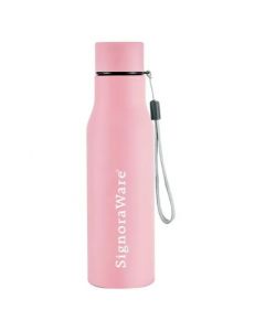 Signoraware - Blaze Single Walled Stainless Steel Fridge Water Bottle, 750 ml, Set of 1, Pink - 3474