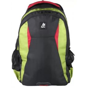Mike - Classic College Backpack - Green and Black