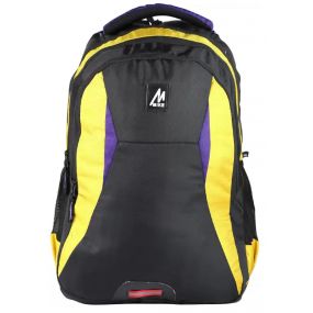 Mike - Classic College Backpack - Yellow and Black
