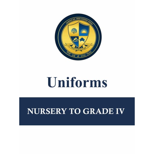 Sree Sarada Vidya Mandir Uniform - Nursery to Grade 4th For Girls and Boys
