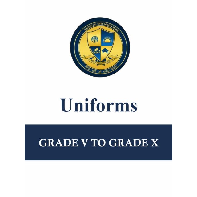 Sree Sarada Vidya Mandir Uniform - Grade 5th to Grade 10th For Girls and Boys