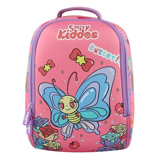 Smily Kiddos - Butterfly Theme Preschool Backpack - Light Pink