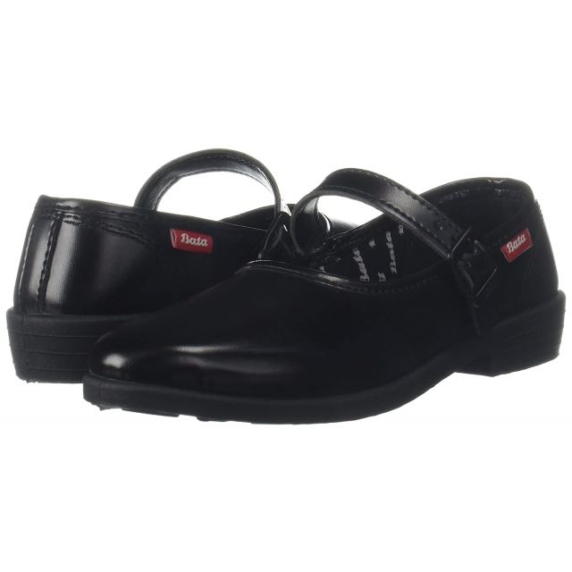 Bata - Ballerina School Shoes For Girls - Black - 8C