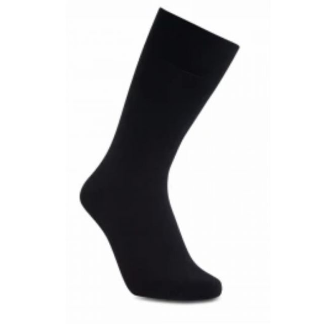 Pronted - Kids Unisex Black Solid Cotton-Lycra School Socks-Size 3