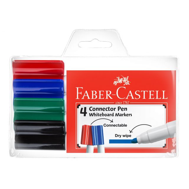 Fabercastell - Whiteboard Marker - Assorted Wallet of 4