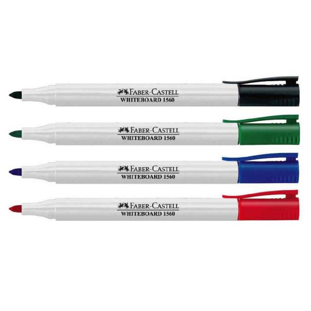 Fabercastell - Whiteboard Marker - Pack of 10 (Blue, Black, Red, Green)