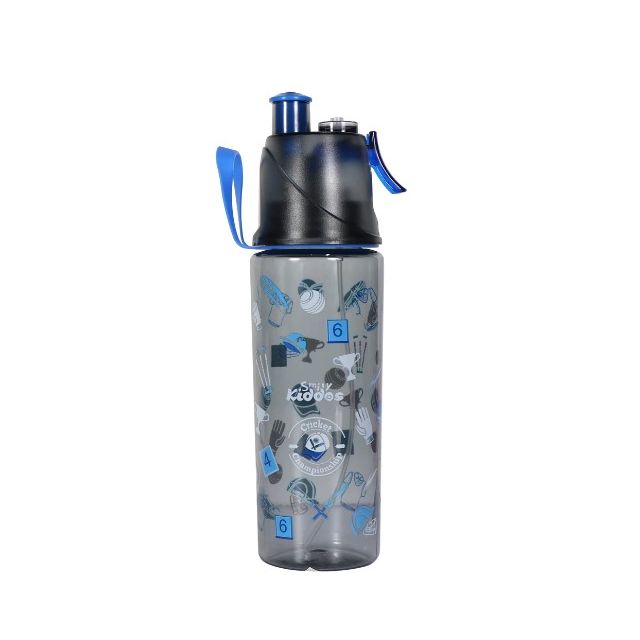 Smily Kiddos - Sports Water Bottle Cricket Black 500ml