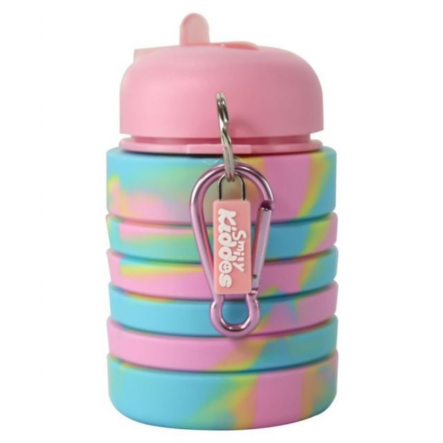Smily Kiddos - Silicon Expandable Water Bottle Pink 500ml