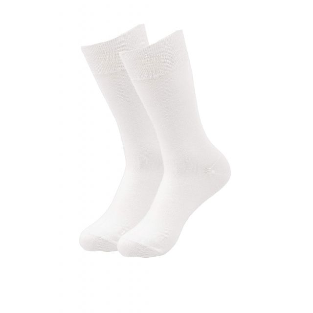 Pronted - Kids Unisex White Solid Cotton-Lycra School Socks-Size 6
